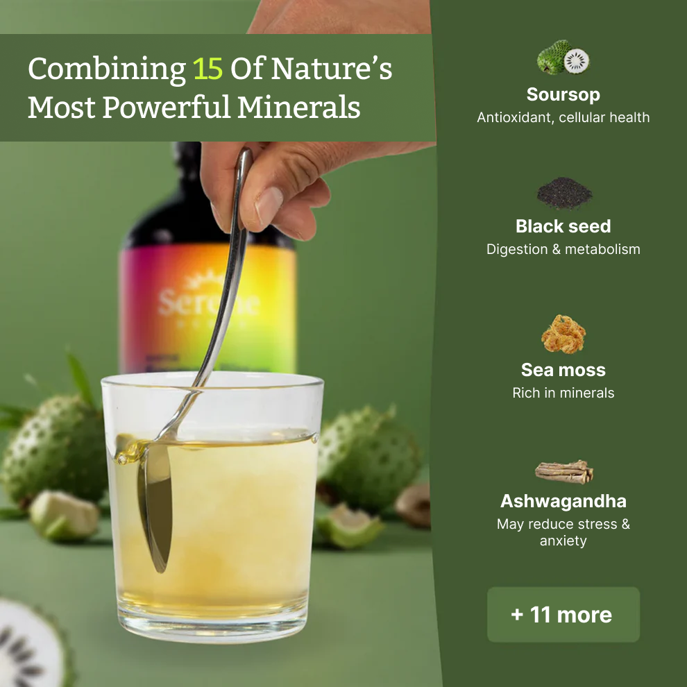 Serene Herbs Soursop Bitters — For Intestinal Cleansing, Detoxification, and Immune Support